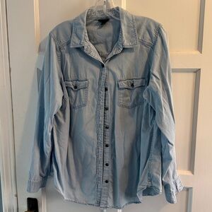 Torrid Light Blue Denim Shirt